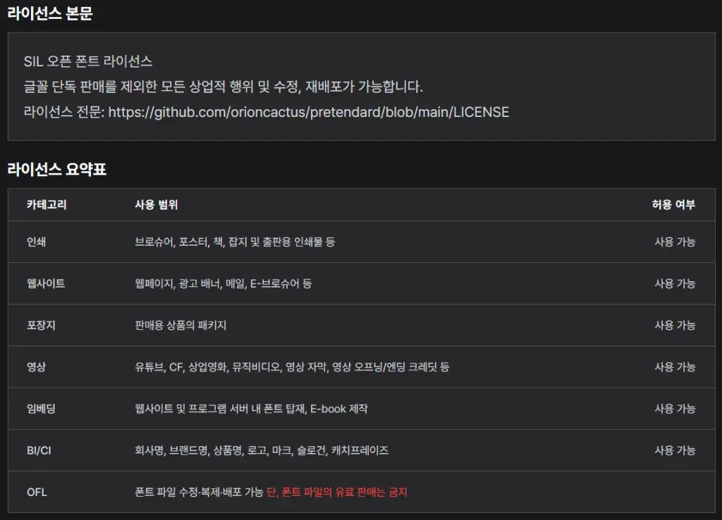 외부 사이트에서 폰트 다운 받아서 가져오는 방법