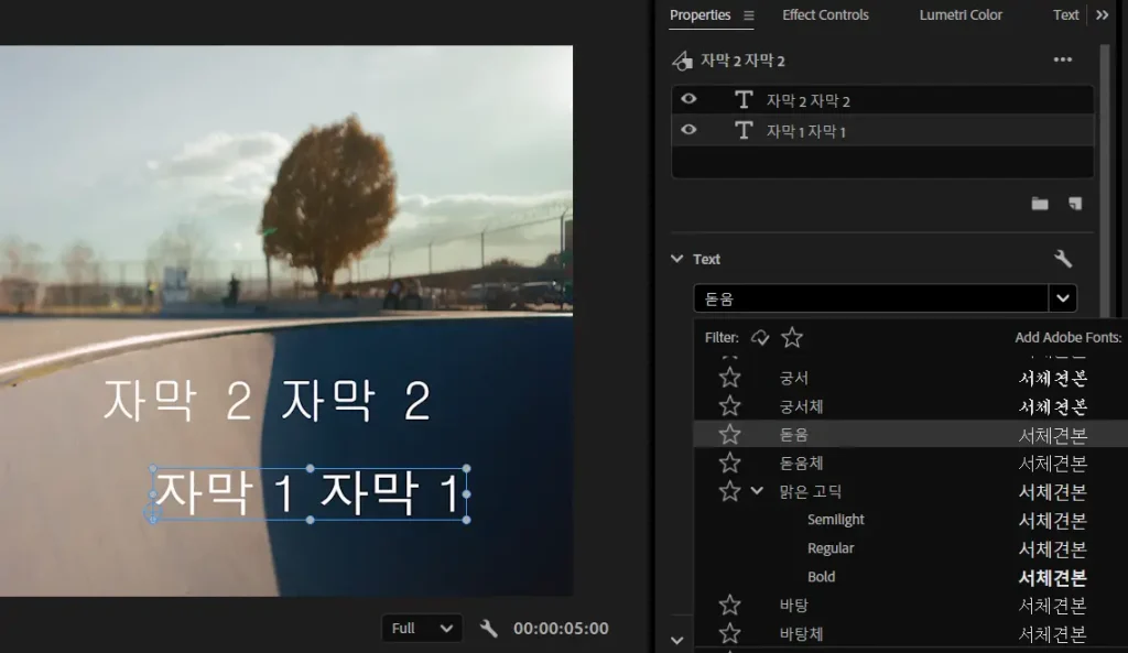 한글 자막 폰트 변경이 안될 때 해결 방법