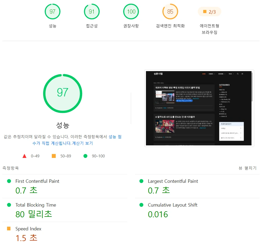 공유호스팅 접속 속도가 느릴 때 해결하는 방법