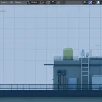 Blender 카메라 원근감을 없애고 평면 뷰 만드는 방법